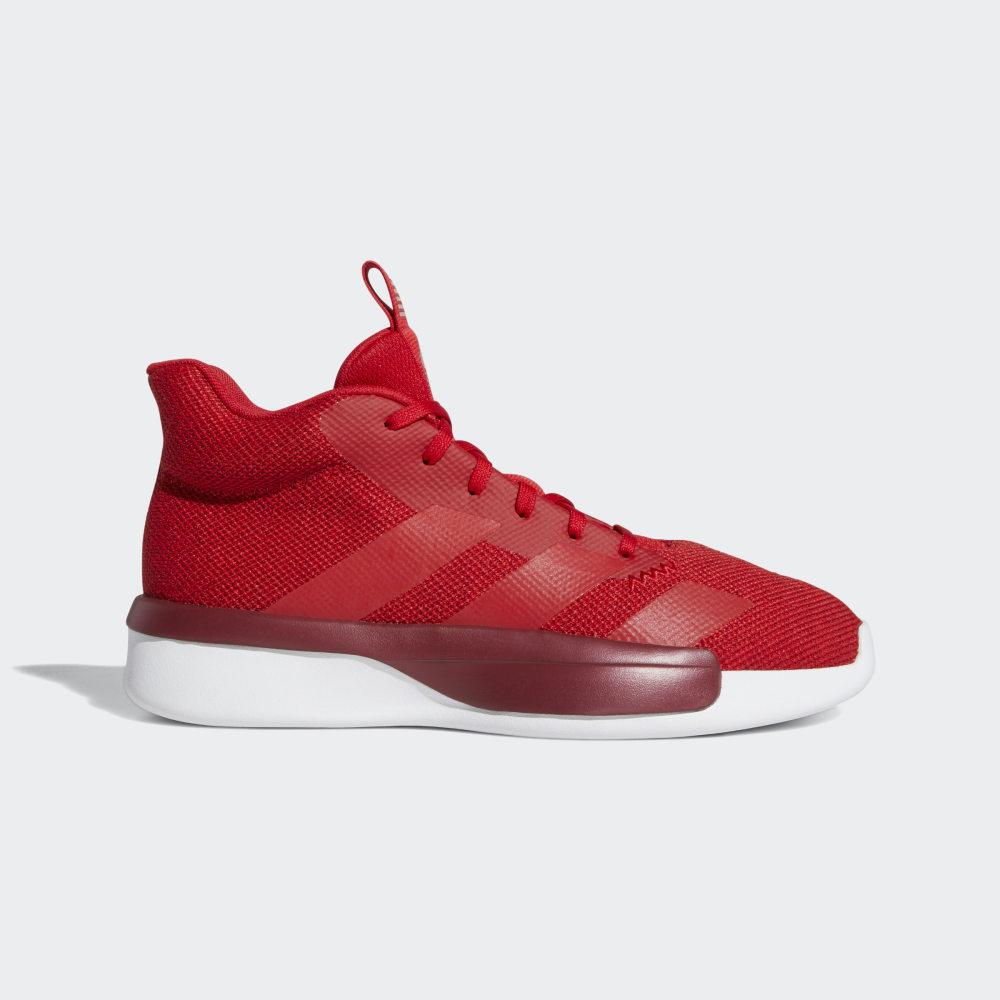 Adidasi Baschet Adidas Pro Next 2019 Barbati Romania - Rosii Inchis/Visinii/Albi EH1967